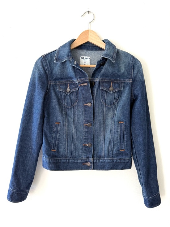 Old Navy Jackets & Blazers - Old Navy Dark Worn Denim Trucker Jean Jacket Vintage 2012 Size S Classic